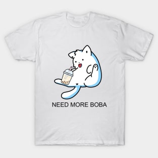 Lazy Kitty Needs More Boba! T-Shirt